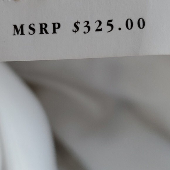 NWT CYNTHIA STEFFE GRAY CREAM STRAPLESS SHEATH DRESS FLORAL CHIFFON SATIN SIZE 8 - Picture 9 of 16